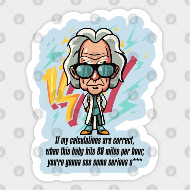 Back to the Future Day – October 21 Sticker by irfankokabi